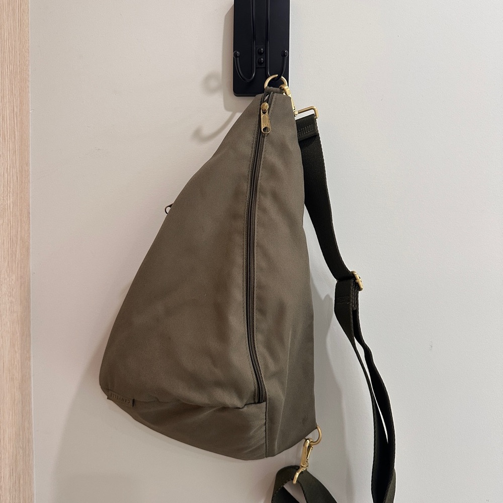 Canvelle Olive Green Sling Bag